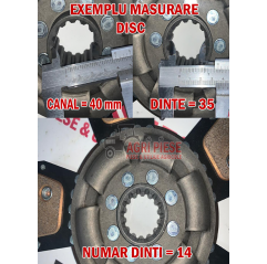 Disc Ambreiaj Massey Ferguson 1680871M91, 1866042M93, 887889M91, 3599462M92, 887889M94 Anglo Parts - 1
