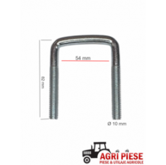 Brida fixare Maschio Gaspardo Ø10x54x82 mm F20110740R