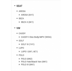 Bieleta antiruliu fata dreapta/stanga Seat/Volkswagen 6N0411315